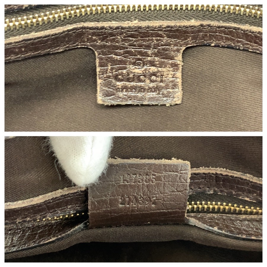 26230
GUCCI グッチ ホースビット シェリーライン ブラウン ベージュ ゴールド金具 GGキャンバス / レザー 137385 トートバッグ ショルダーバッグ レディース B23