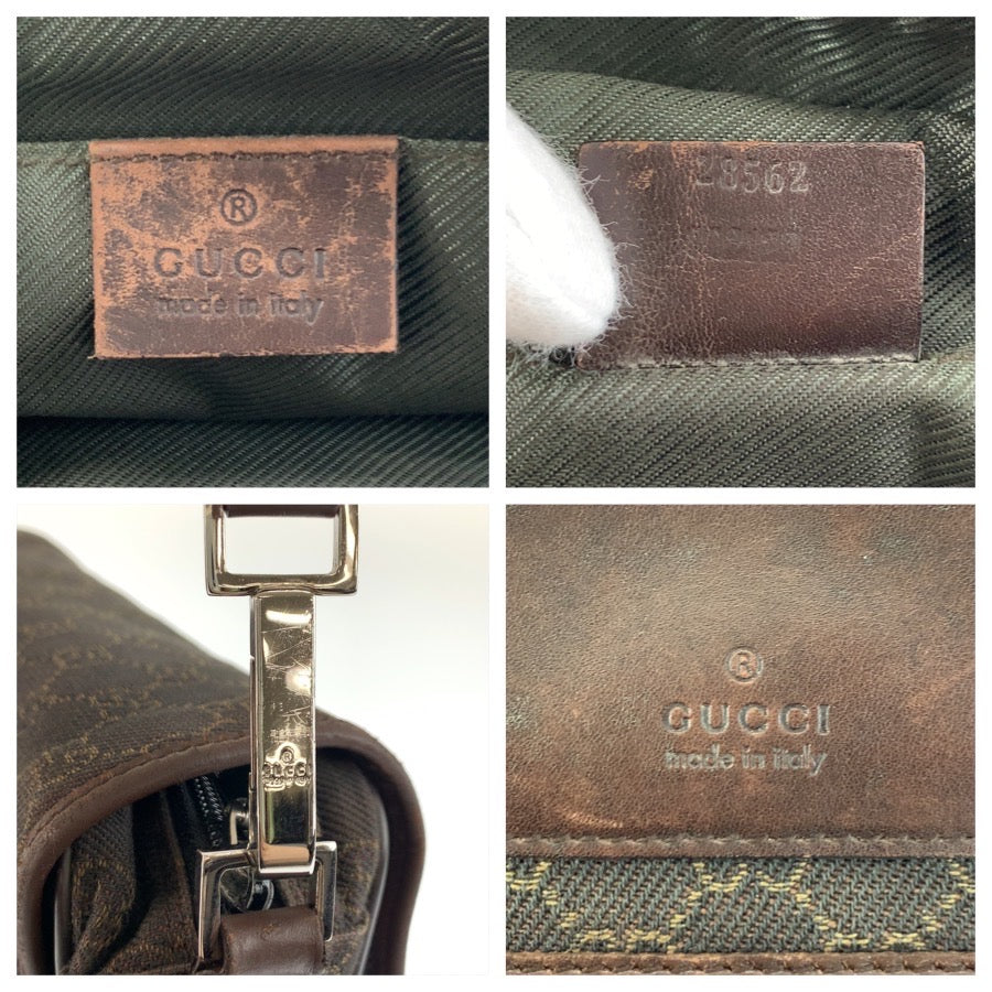26232
GUCCI グッチ ブラウン GGキャンバス / レザー 28562 ショルダーバッグ ポシェット レディース ABP30