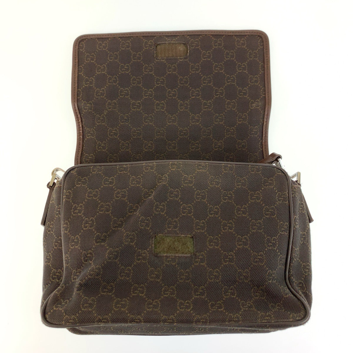 26232
GUCCI グッチ ブラウン GGキャンバス / レザー 28562 ショルダーバッグ ポシェット レディース ABP30