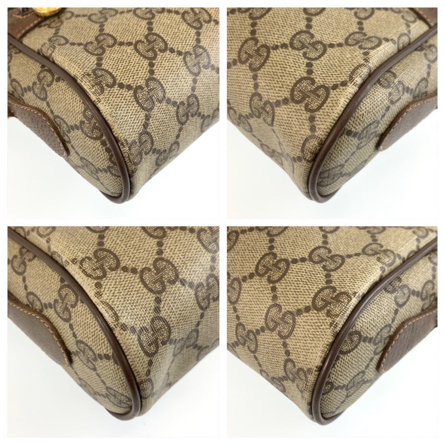 26235
GUCCI グッチ ヴィンテージ シェリーライン ブラウン ベージュ ゴールド金具 GGスプリームキャンバス / レザー 119 02 087 ショルダーバッグ ポシェット レディース AB35