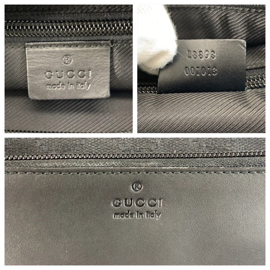 26236
GUCCI グッチ ブラック 黒 GGキャンバス / レザー 28893 トートバッグ ショルダーバッグ レディース ABP35