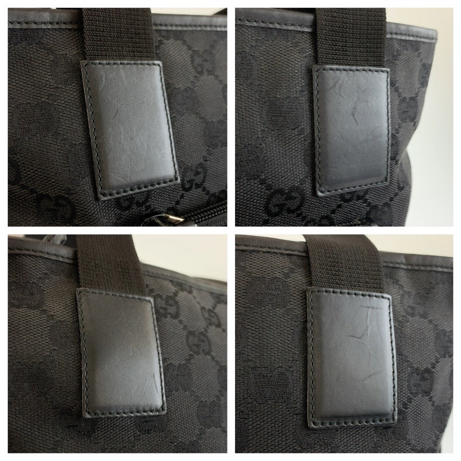 26236
GUCCI グッチ ブラック 黒 GGキャンバス / レザー 28893 トートバッグ ショルダーバッグ レディース ABP35