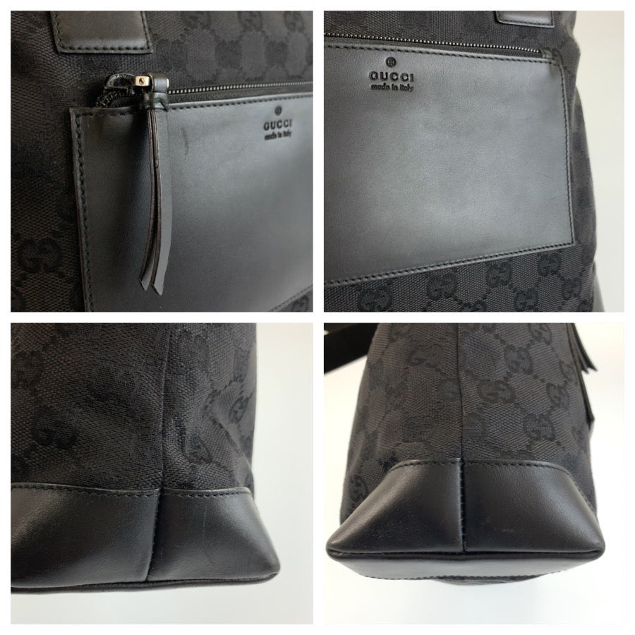 26236
GUCCI グッチ ブラック 黒 GGキャンバス / レザー 28893 トートバッグ ショルダーバッグ レディース ABP35