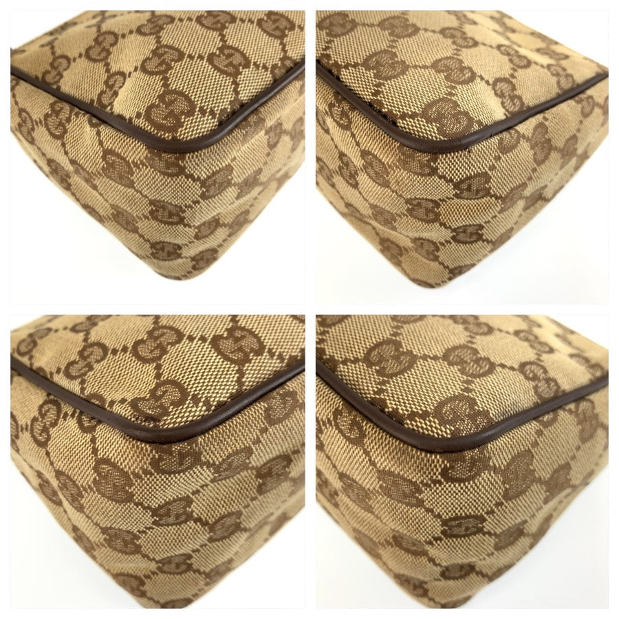 26238
GUCCI グッチ ブラウン ベージュ GGキャンバス 106644 ハンドバッグ アクセサリーポーチ レディース AB35