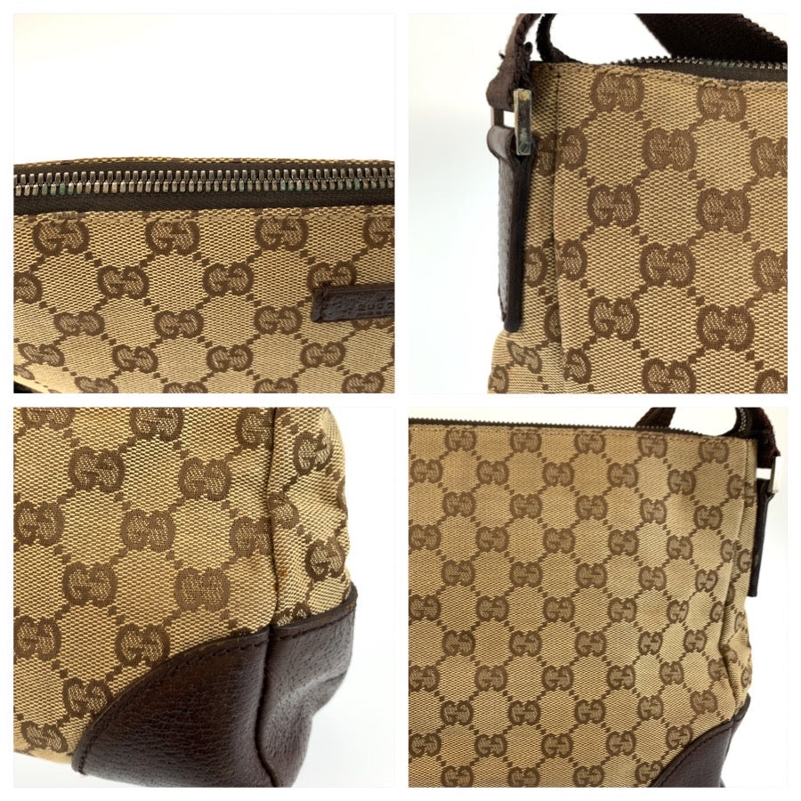 26239
GUCCI グッチ ベージュ ブラウン シルバー金具 GGキャンバス / レザー 114273 ショルダーバッグ メッセンジャーバッグ レディース AB35