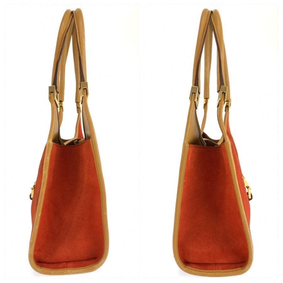 26242
GUCCI グッチ ジャッキー オレンジ ゴールド金具 スウェード / レザー 002 1068 ハンドバッグ トートバッグ レディース ABP42