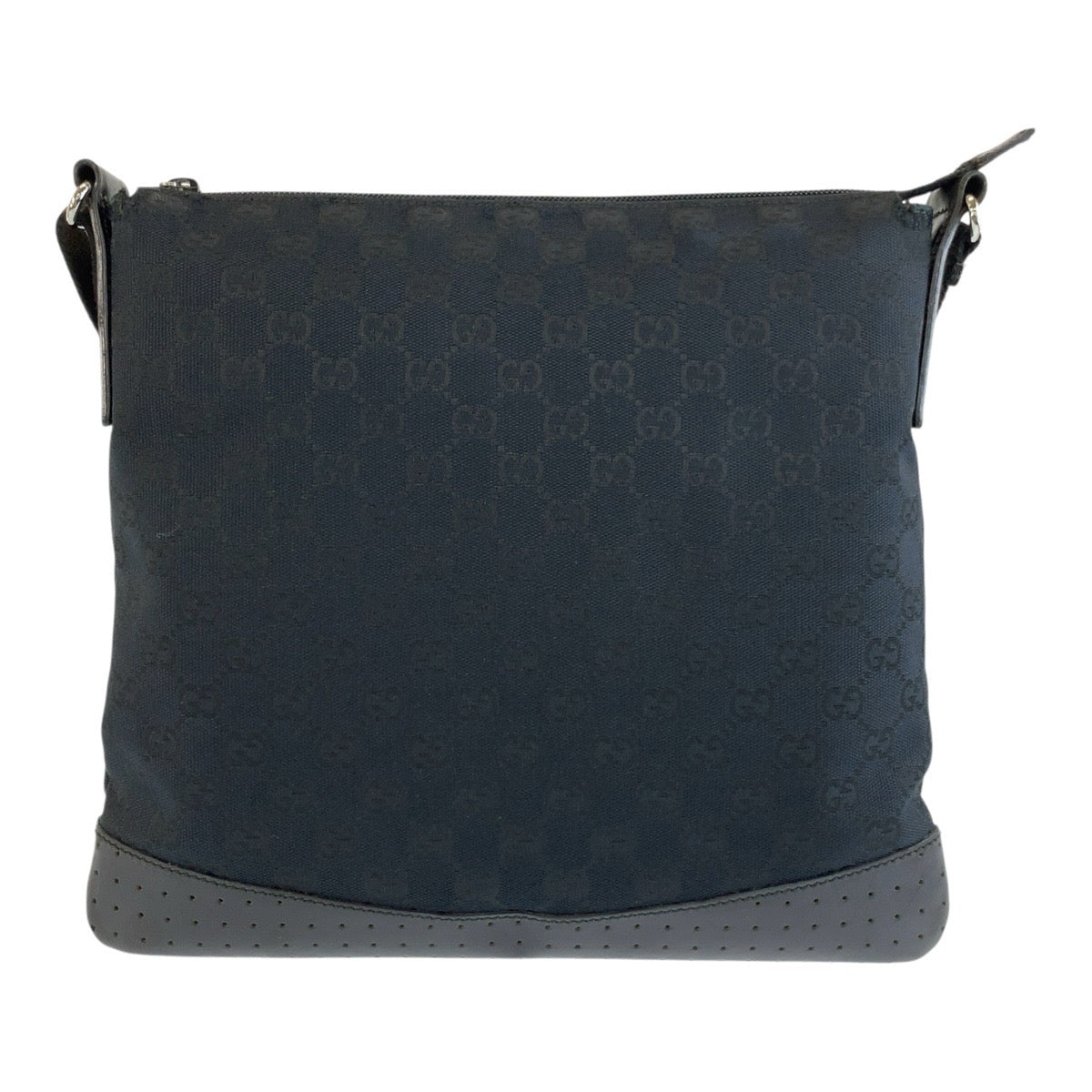 26243
GUCCI グッチ ブラック 黒 シルバー金具 GGキャンバス 145852 ショルダーバッグ ポシェット レディース ABP37