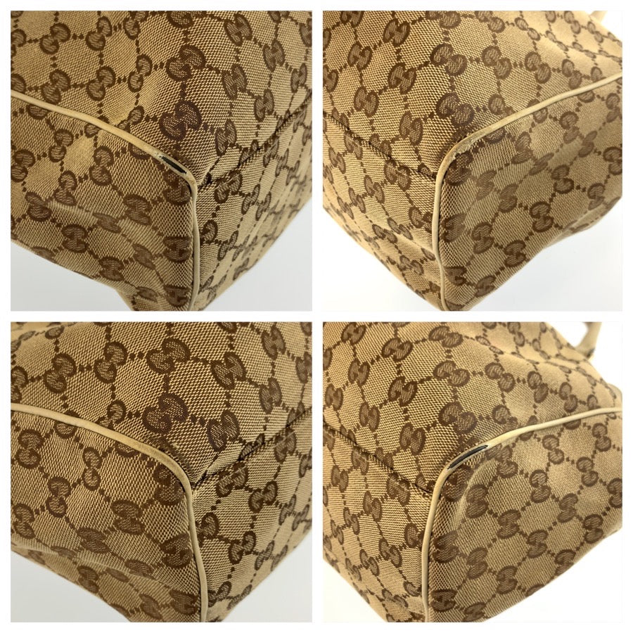 26244
GUCCI グッチ スーキー ベージュ アイボリー ゴールド金具 GGキャンバス / レザー 211944 トートバッグ ハンドバッグ レディース AB35