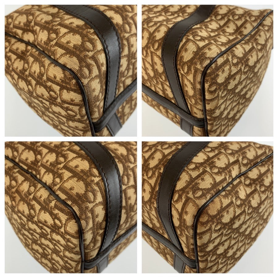 26247
Christian Dior クリスチャンディオール ヴィンテージ トロッター ブラウン ゴールド金具 キャンバス ハンドバッグ ボストンバッグ レディース A56