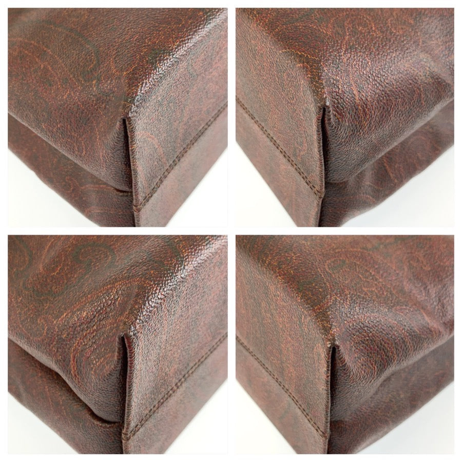 26248
ETRO エトロ ペイズリー柄 ワインレッド PVC N 1106801 ハンドバッグ トートバッグ レディース A23