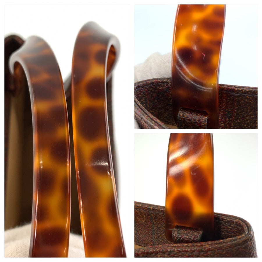 26248
ETRO エトロ ペイズリー柄 ワインレッド PVC N 1106801 ハンドバッグ トートバッグ レディース A23