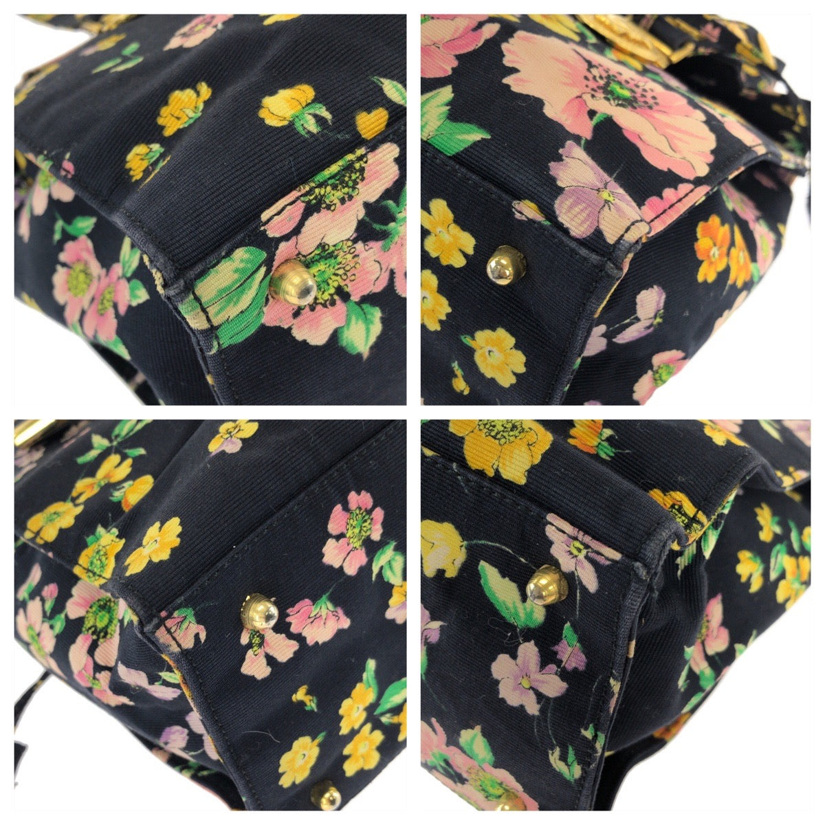 26249
VERSACE ヴェルサーチ ヴィンテージ サンバースト メデューサ マルチカラー ゴールド金具 キャンバス ショルダーバッグ トートバッグ レディース ABP42