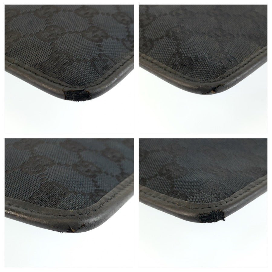 26251
GUCCI グッチ ブラック 黒 シルバー金具 GGキャンバス / レザー 019 0348 ショルダーバッグ ポシェット レディース ABP35