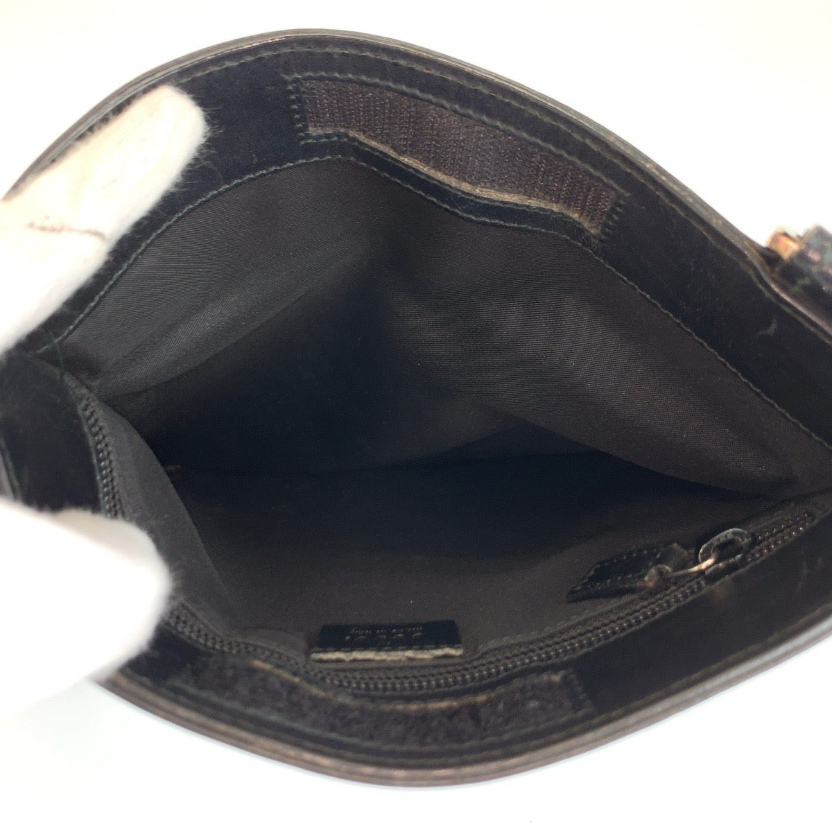 26251
GUCCI グッチ ブラック 黒 シルバー金具 GGキャンバス / レザー 019 0348 ショルダーバッグ ポシェット レディース ABP35