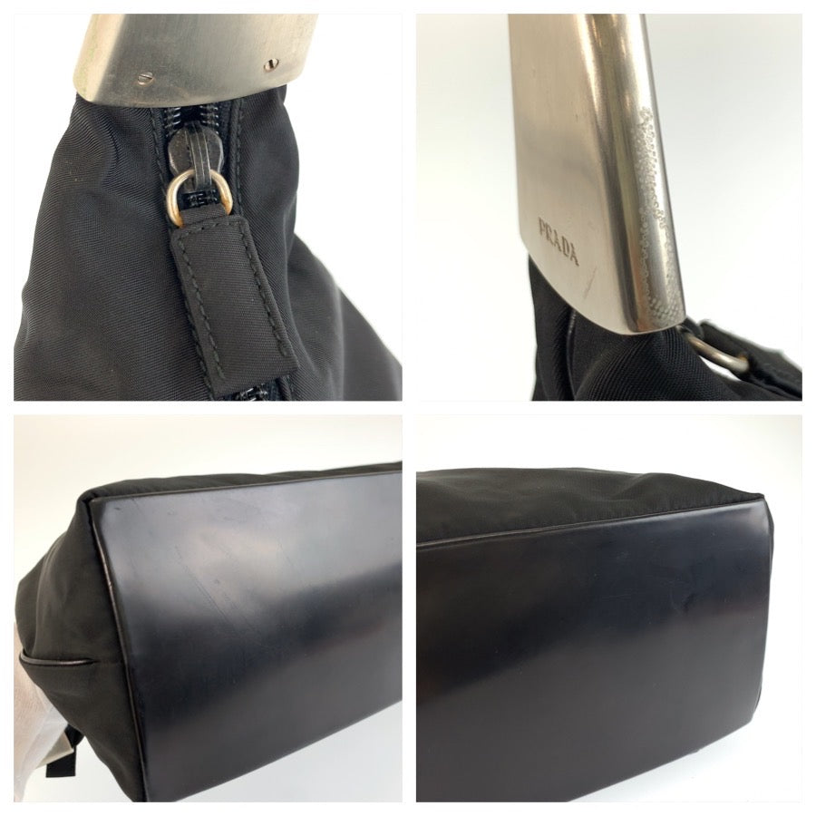 26254
PRADA プラダ テスート ブラック 黒 シルバー金具 ナイロン ショルダーバッグ レディース ABP28