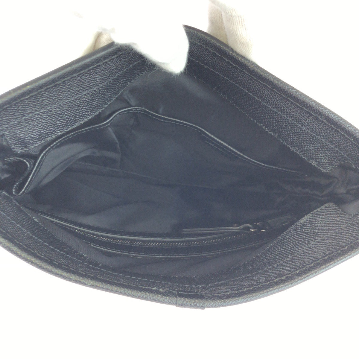 26256
BURBERRY バーバリー チェック柄 ブラック グレー シルバー金具 ナイロン / レザー ショルダーバッグ メッセンジャーバッグ メンズ ABP35