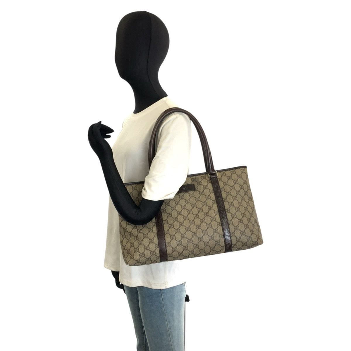 26262
GUCCI グッチ ブラウン シルバー金具 GGスプリームキャンバス 114595 トートバッグ ショルダーバッグ レディース AB35