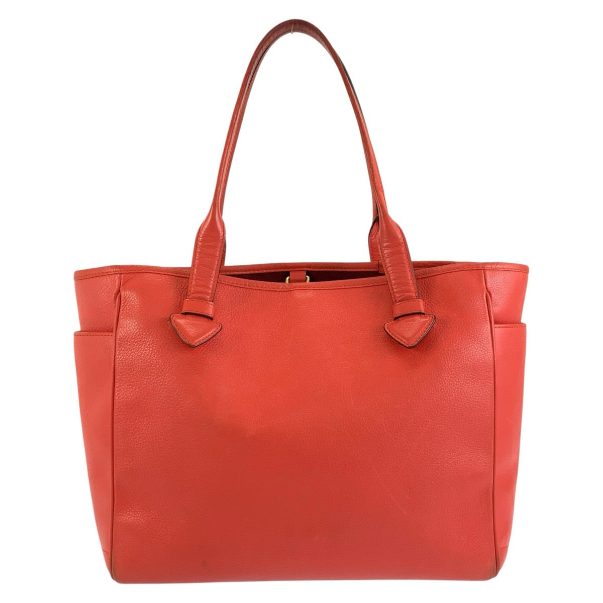 26264
LOEWE ロエベ ヘリテージ オレンジ レザー トートバッグ ハンドバッグ レディース AB35