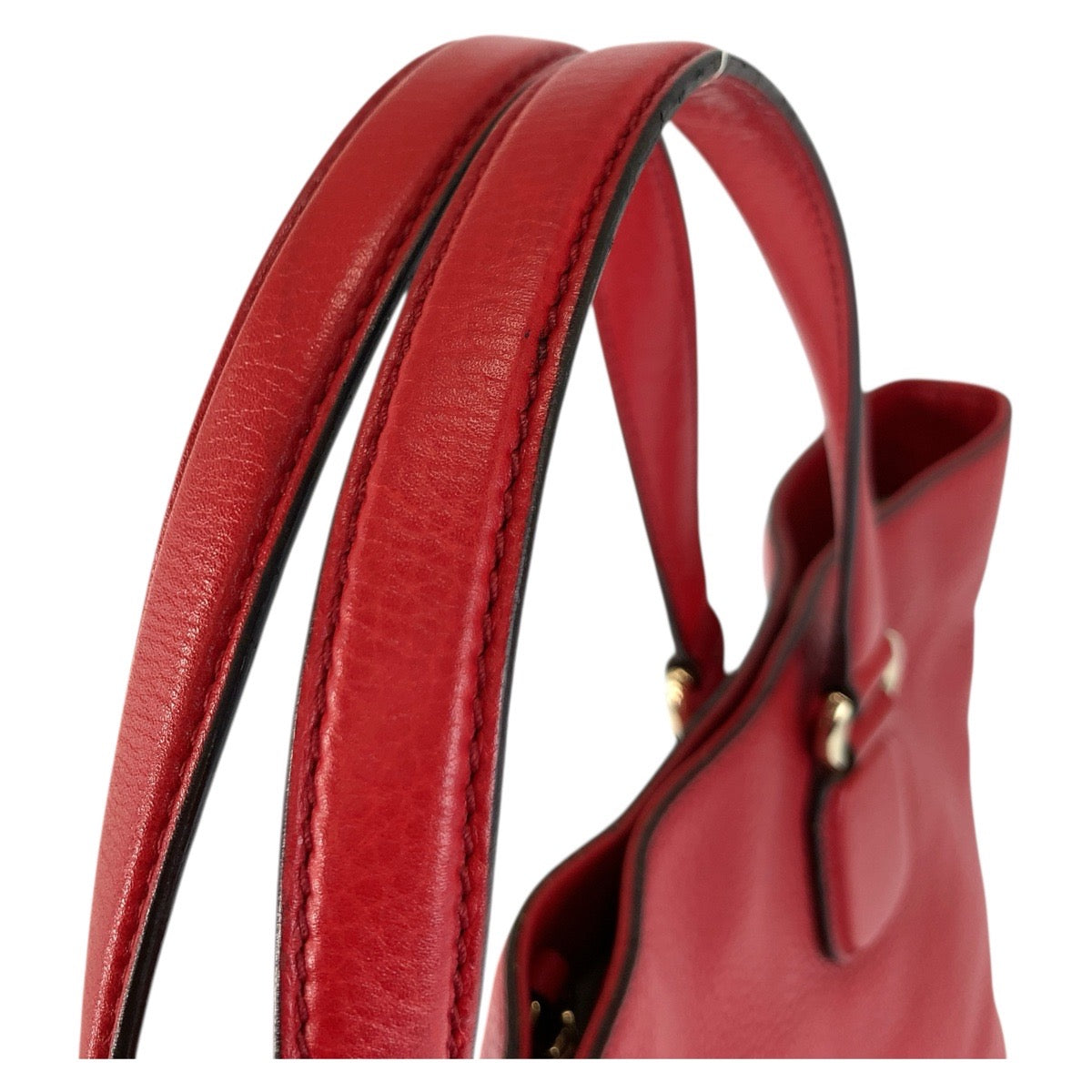26273
GUCCI グッチ ソーホー レッド ゴールド金具 レザー 282303 トートバッグ ハンドバッグ レディース ABP68