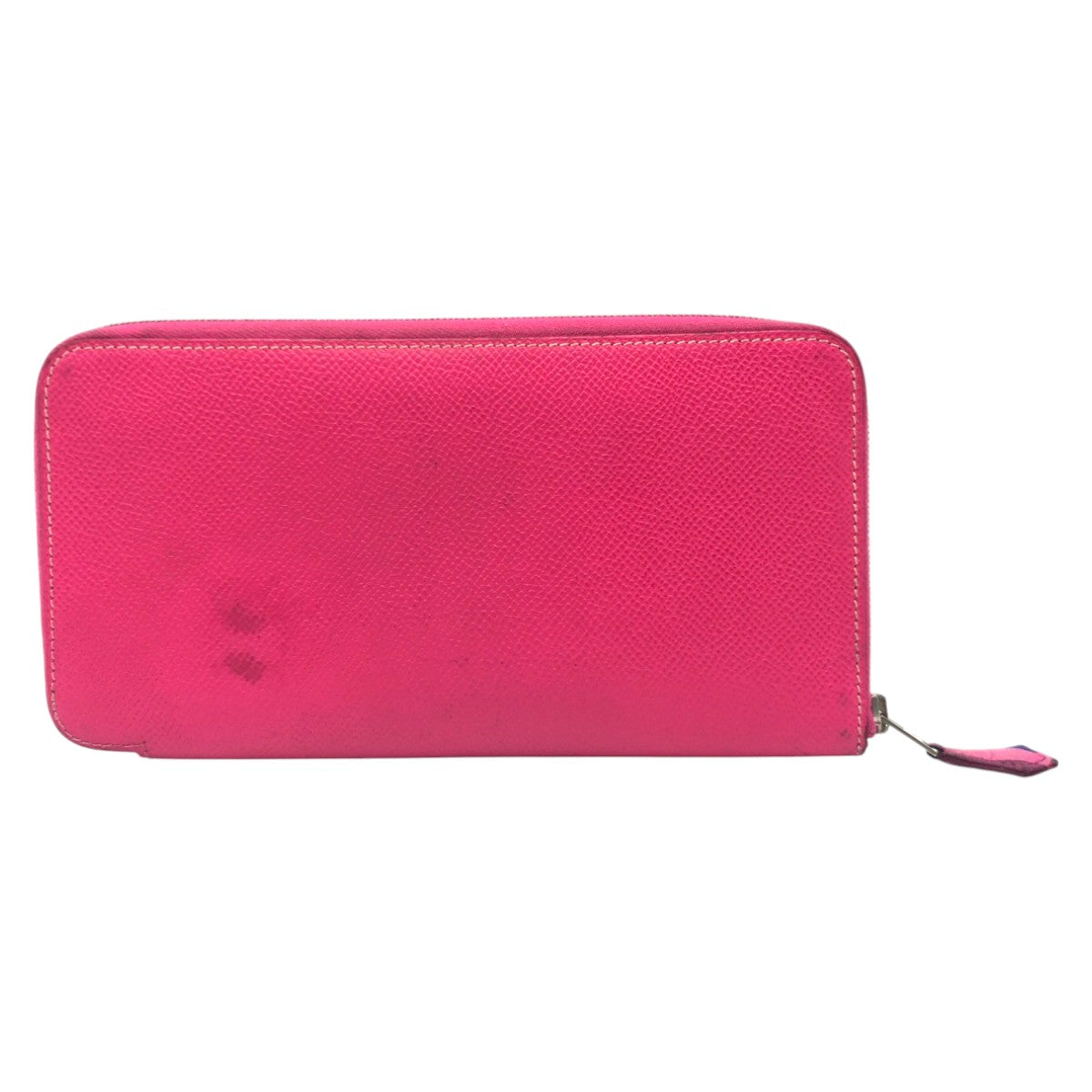 26279
HERMES エルメス アザップロング シルクイン ピンク ローズティリアン シルバー金具 ヴォーエプソン 長財布 ロングウォレット ラウンドファスナー □P刻印 レディース AB44
