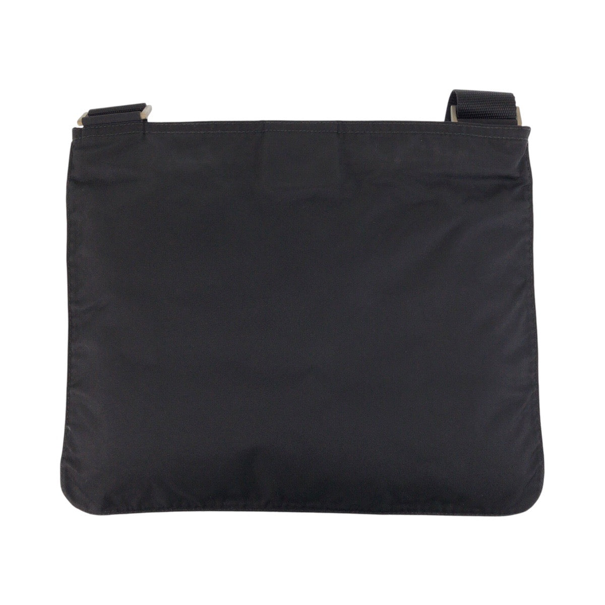 26289
PRADA プラダ テスート 三角ロゴプレート ブラック 黒 シルバー金具 ナイロン ショルダーバッグ メッセンジャーバッグ メンズ ABP34