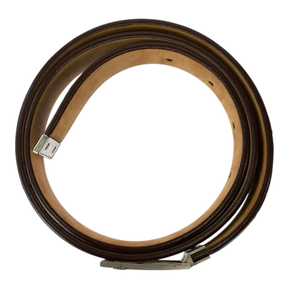 26389
LOUIS VUITTON ルイヴィトン モノグラムライン サイズ90cm/36インチ ブラウン シルバー金具 PVC / メタル ベルト メンズ AB15