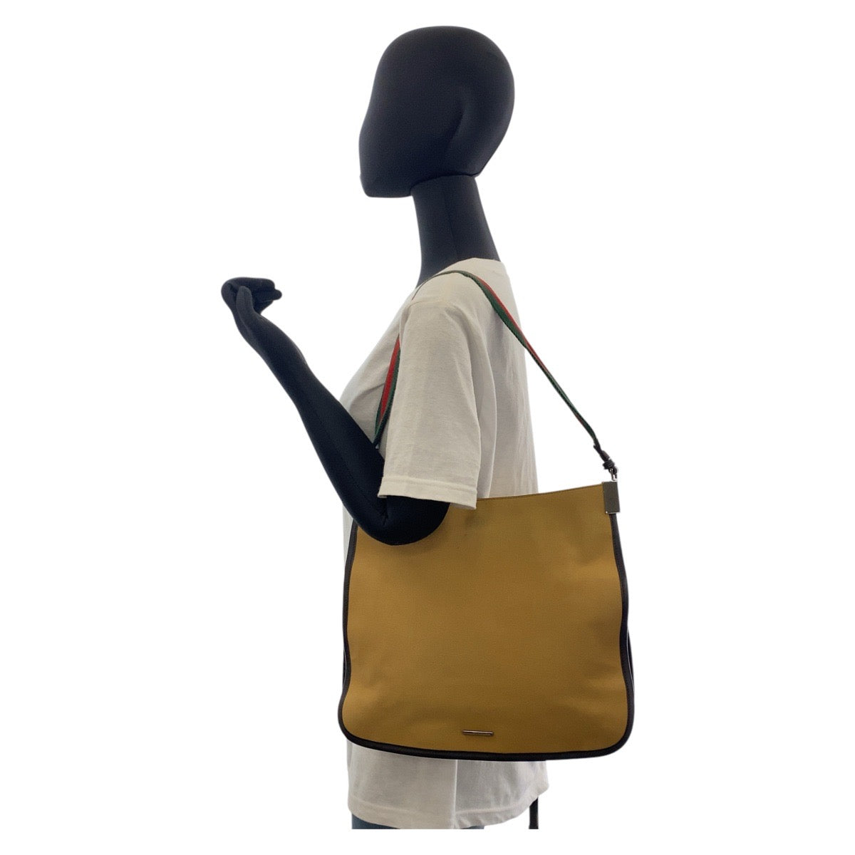 26297
GUCCI グッチ シェリーライン ベージュ キャメル キャンバス 001 4321 ホーボー ショルダーバッグ ハンドバッグ レディース ABP28