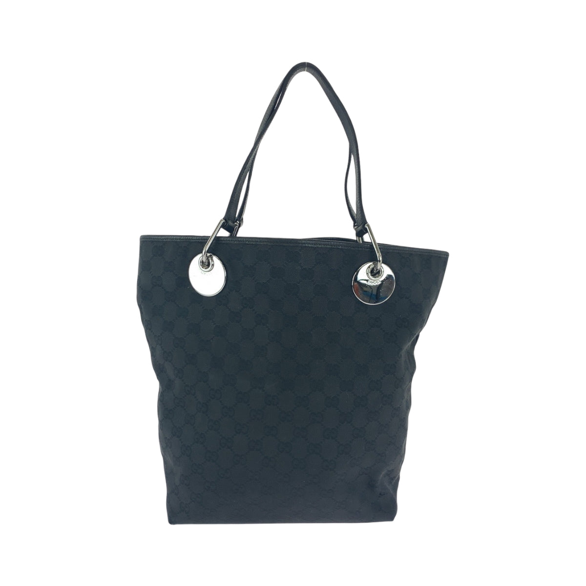 26300
GUCCI グッチ ブラック 黒 シルバー金具 GGキャンバス 10836 トートバッグ ショルダーバッグ レディース ABP35