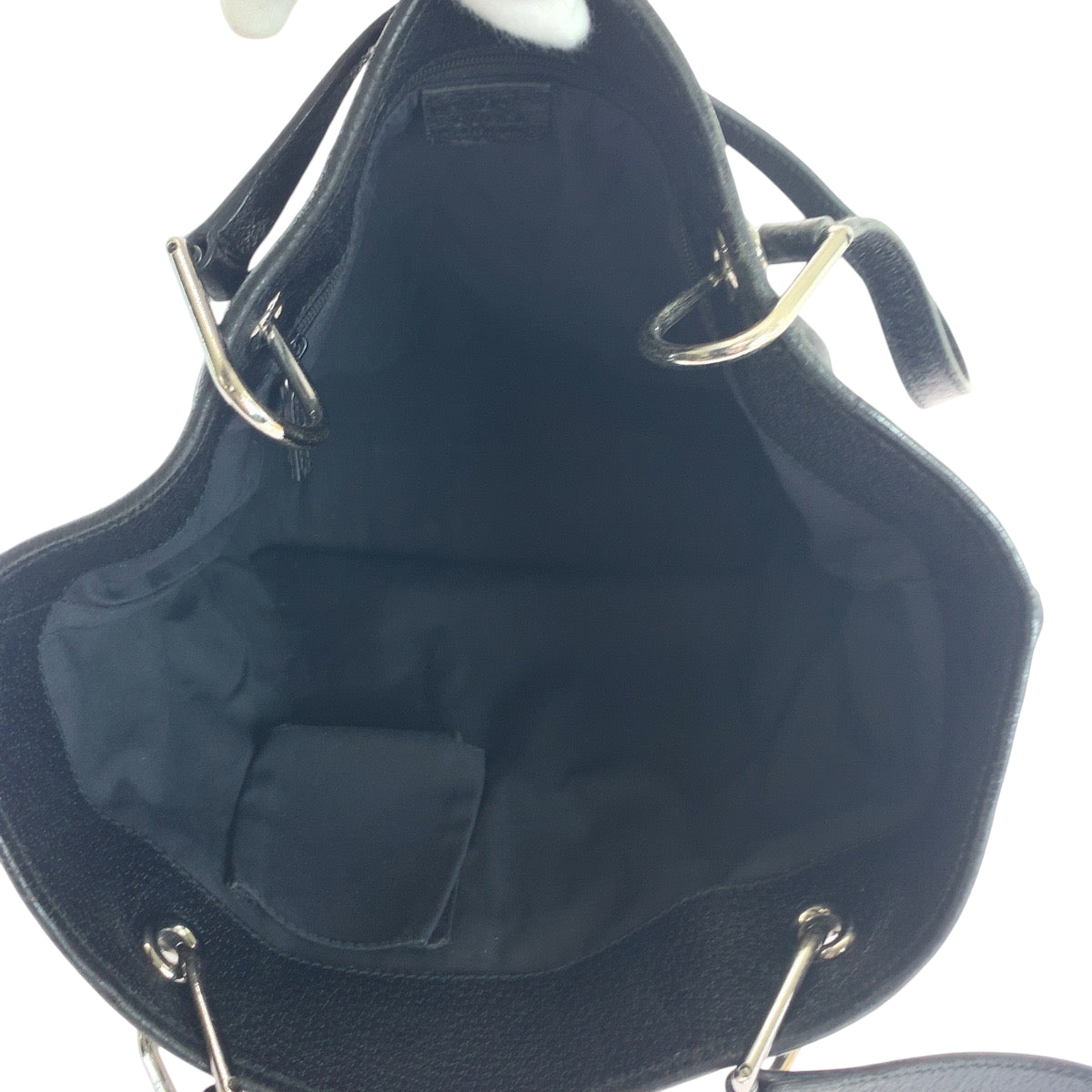 26300
GUCCI グッチ ブラック 黒 シルバー金具 GGキャンバス 10836 トートバッグ ショルダーバッグ レディース ABP35