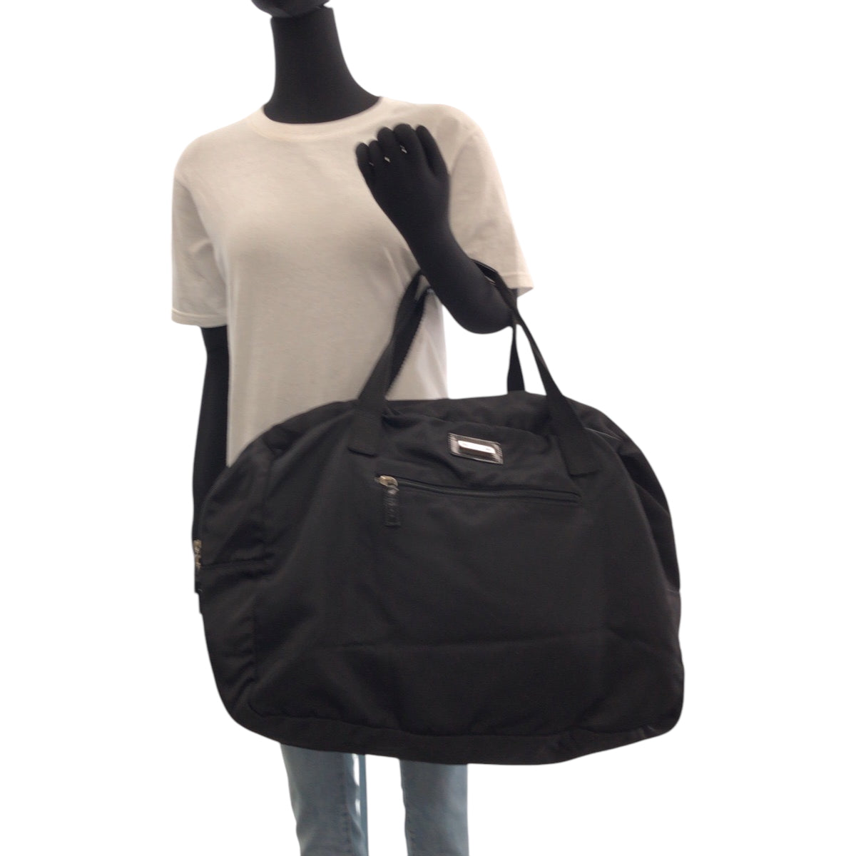26301
GUCCI グッチ ブラック 黒 シルバー金具 ナイロン 012 0389 ボストンバッグ ハンドバッグ 男女兼用 メンズ ABP35