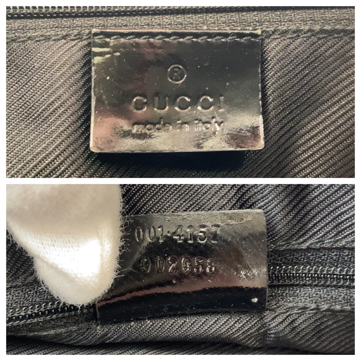 26304
GUCCI グッチ ブラック 黒 ゴールド金具 GGキャンバス / レザー 001 4157 ホーボー ショルダーバッグ ハンドバッグ レディース AB33