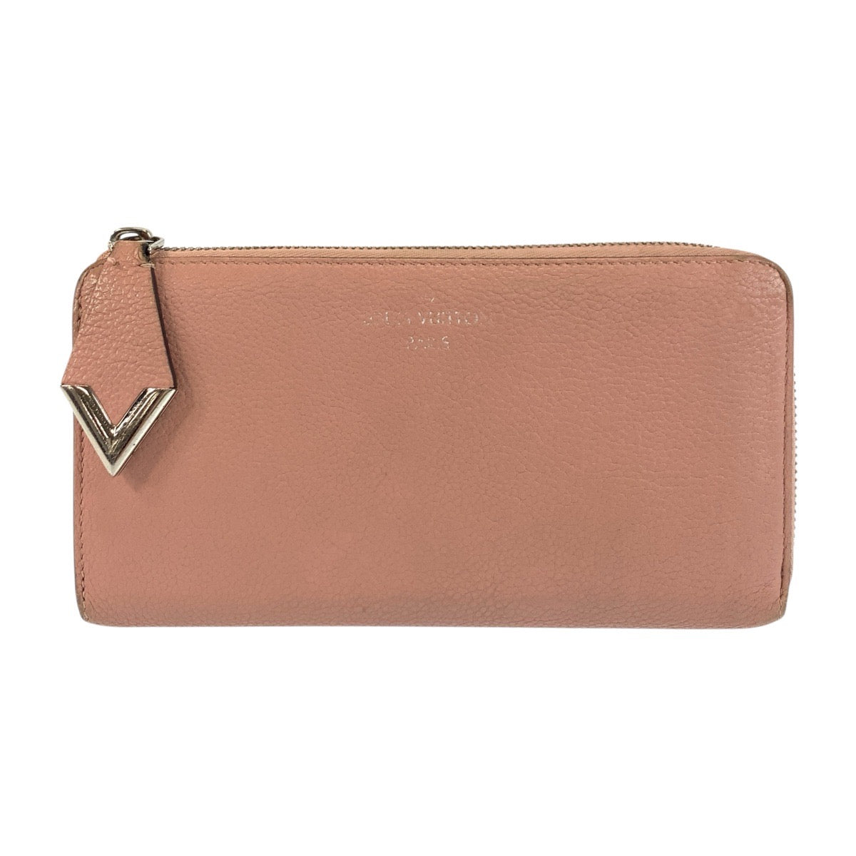 26306
LOUIS VUITTON ルイヴィトン ポルトフォイユ コメット マグノリア ピンク グレージュ シルバー金具 レザー M60148 長財布 ロングウォレット レディース AB21