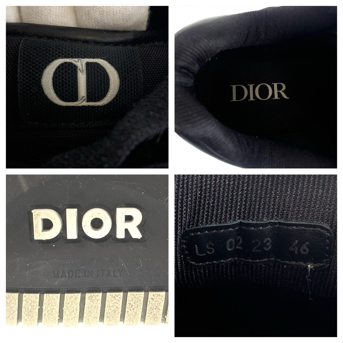 26310
Dior ディオール オブリーク B27 サイズ46 30cm ブラック 黒 レザー 3SN272ZPR スニーカー ローカット レースアップ メンズ ABP56