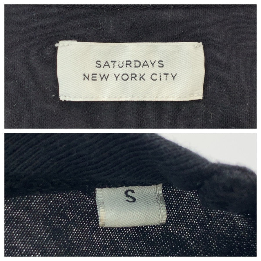 26319
SATURDAYS NEW YORK CITY サタデーズ ニューヨーク シティ サイズS ブラック 黒 コットン BBM-6748 長袖Ｔシャツ メンズ ABP2