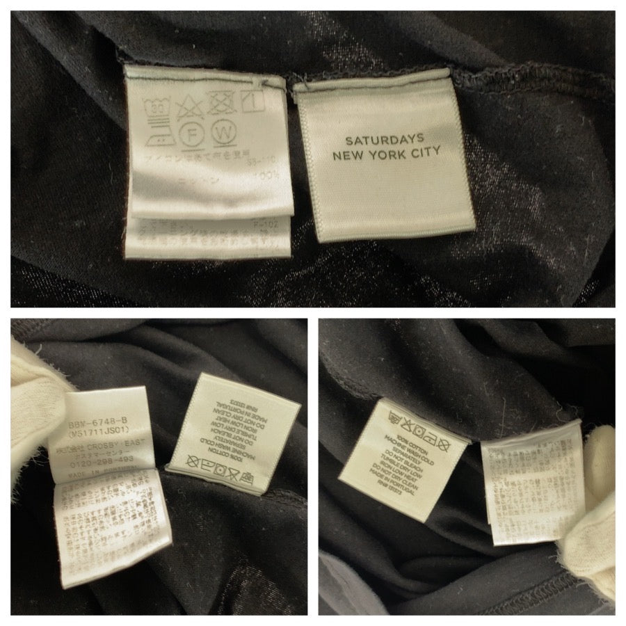 26319
SATURDAYS NEW YORK CITY サタデーズ ニューヨーク シティ サイズS ブラック 黒 コットン BBM-6748 長袖Ｔシャツ メンズ ABP2