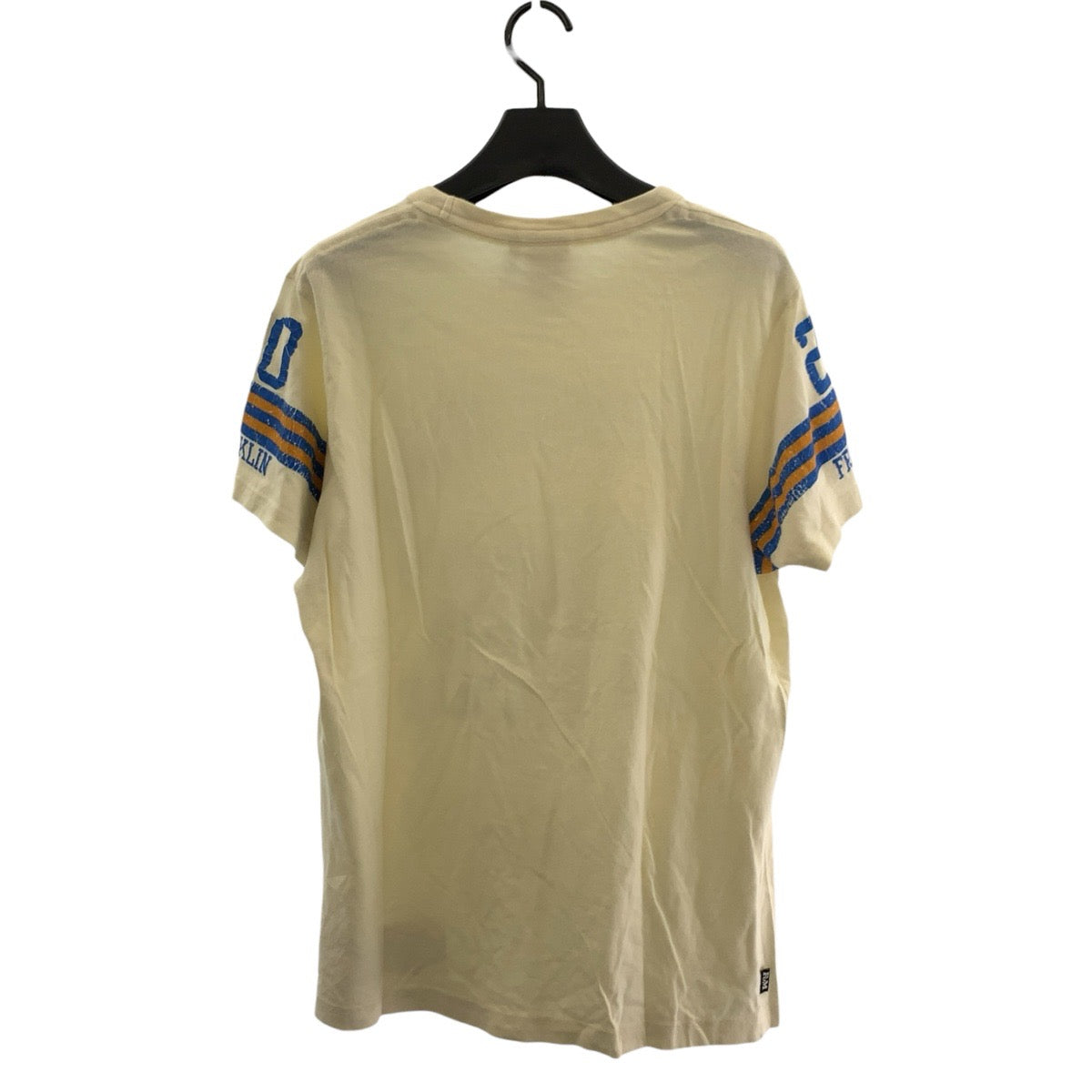 26321
FRANKLIN&MARSHALL フランクリンマーシャル サイズSMALL オフホワイト ブルー コットン 半袖Ｔシャツ カットソー メンズ AB2