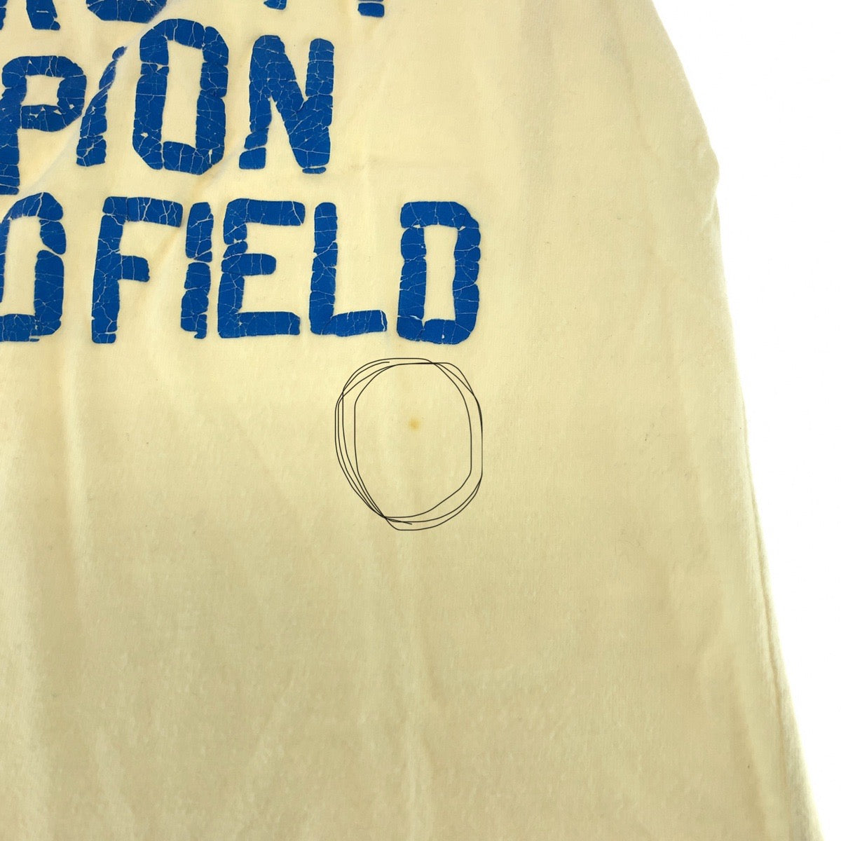 26321
FRANKLIN&MARSHALL フランクリンマーシャル サイズSMALL オフホワイト ブルー コットン 半袖Ｔシャツ カットソー メンズ AB2