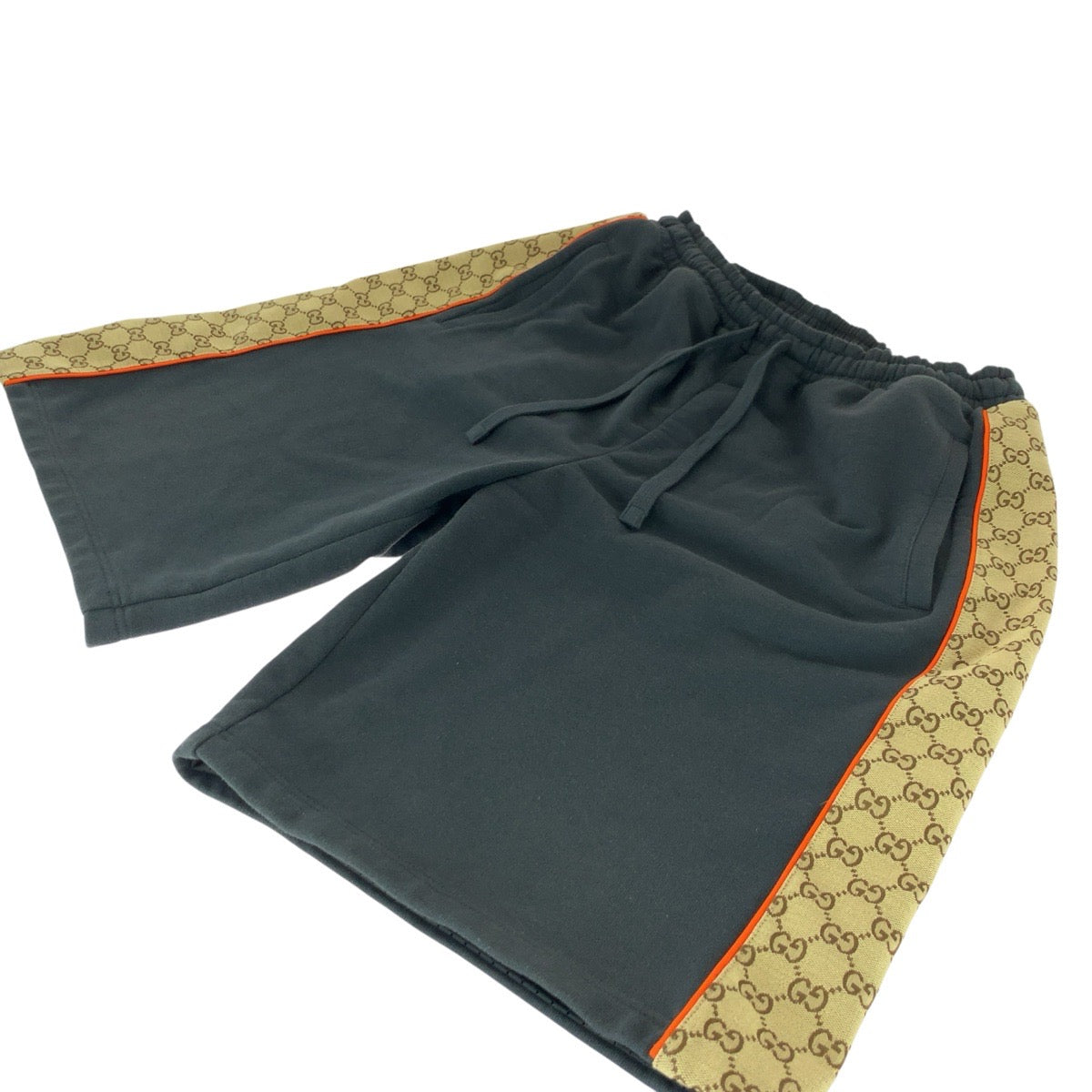 26322
GUCCI グッチ GGインサート サイズL ブラック ダークグレー コットン 770795 ショートパンツ ハーフパンツ メンズ A30
