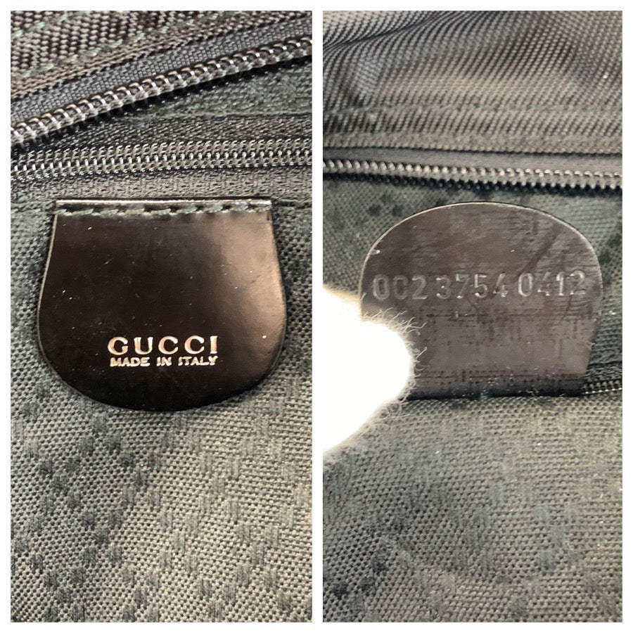 26325
GUCCI グッチ バンブー ブラック 黒 ナイロン 002 3754 トートバッグ ハンドバッグ レディース ABP28