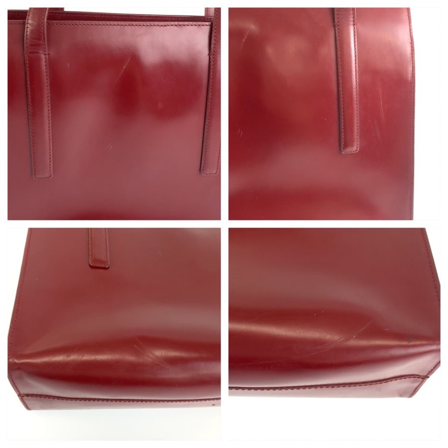 26327
PRADA プラダ レッド パテントレザー トートバッグ ショルダーバッグ レディース AB48