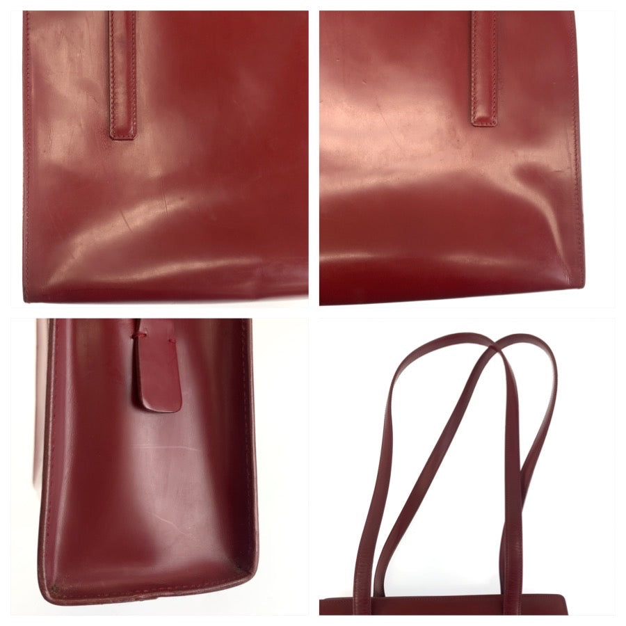 26327
PRADA プラダ レッド パテントレザー トートバッグ ショルダーバッグ レディース AB48