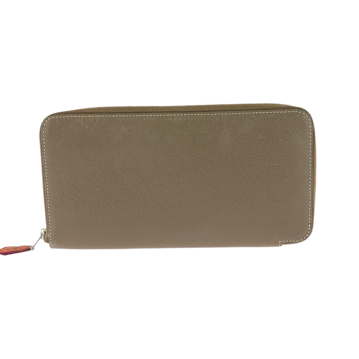 26328
HERMES エルメス アザップ シルクイン エトゥープ グレージュ シルバー金具 ヴォーエプソン / シルク 長財布 ラウンドファスナー □O刻印 レディース AB35