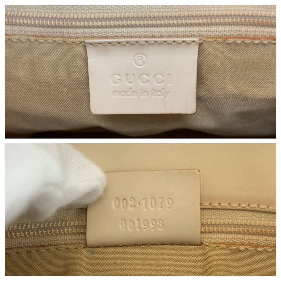 26329
GUCCI グッチ ベージュ アイボリー GGキャンバス / レザー 002 1079 トートバッグ ハンドバッグ レディース ABP35