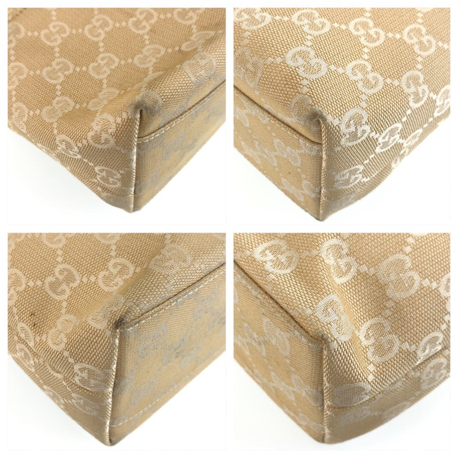 26329
GUCCI グッチ ベージュ アイボリー GGキャンバス / レザー 002 1079 トートバッグ ハンドバッグ レディース ABP35