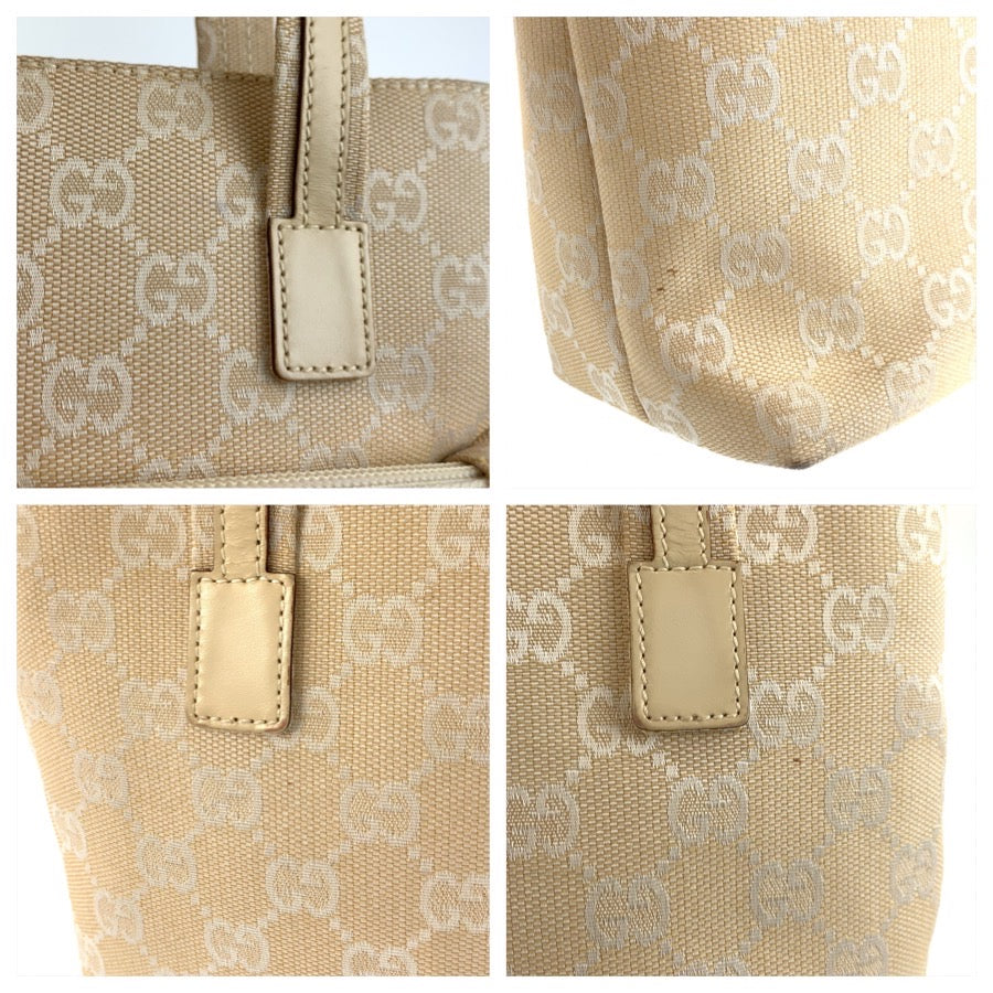 26329
GUCCI グッチ ベージュ アイボリー GGキャンバス / レザー 002 1079 トートバッグ ハンドバッグ レディース ABP35