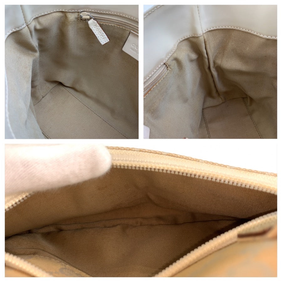 26329
GUCCI グッチ ベージュ アイボリー GGキャンバス / レザー 002 1079 トートバッグ ハンドバッグ レディース ABP35
