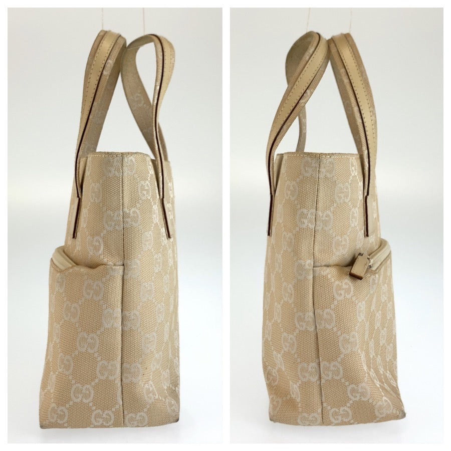 26329
GUCCI グッチ ベージュ アイボリー GGキャンバス / レザー 002 1079 トートバッグ ハンドバッグ レディース ABP35