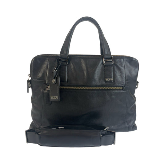 26331
TUMI トゥミ BEACON HILL Branch ブラック 黒 シルバー金具 レザー 68516D ビジネスバッグ ブリーフケース 2way メンズ ABP22
