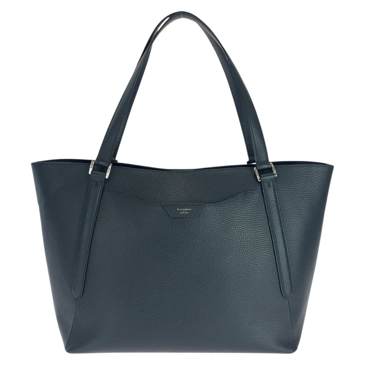 26333
PELLE MORBIDA ペッレモルビダ コローレ ネイビー シルバー金具 レザー トートバッグ ショルダーバッグ レディース ABP15