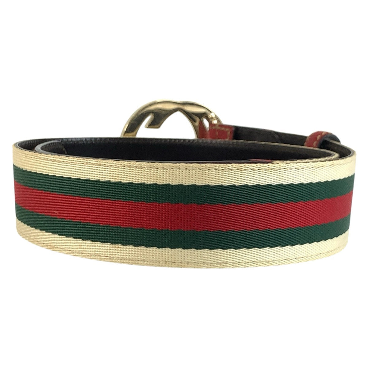26334
GUCCI グッチ シェリーライン インターロッキング 75cm/30インチ マルチカラー ゴールド金具 キャンバス 114876 ベルト レディース ABP21